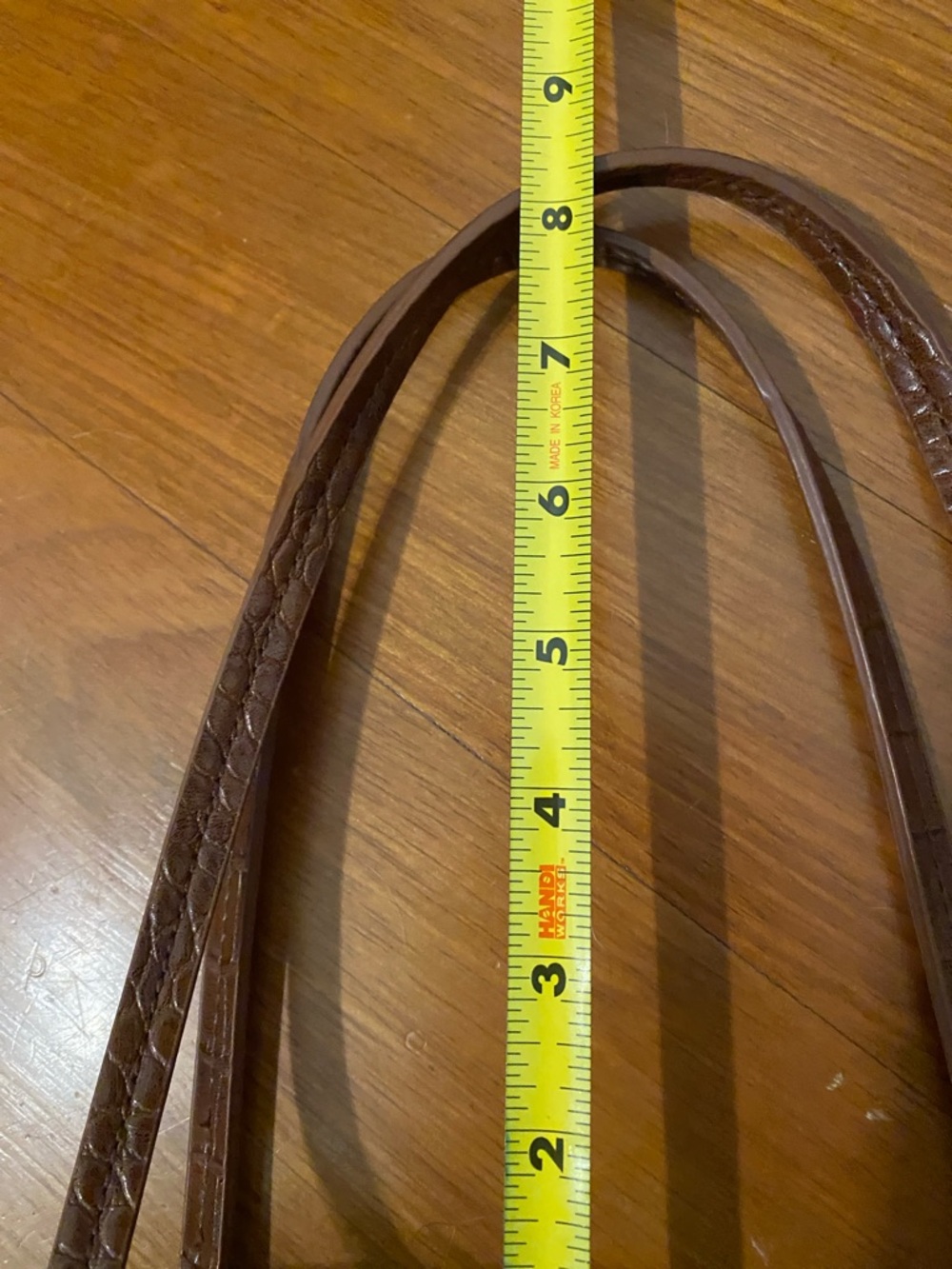 Anthropologie Croc-Embossed Mini Barrel Bag - Picture 8 of 9